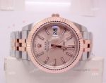 Copy Rolex Datejust 40mm 2-Tone Rose Gold Watch 